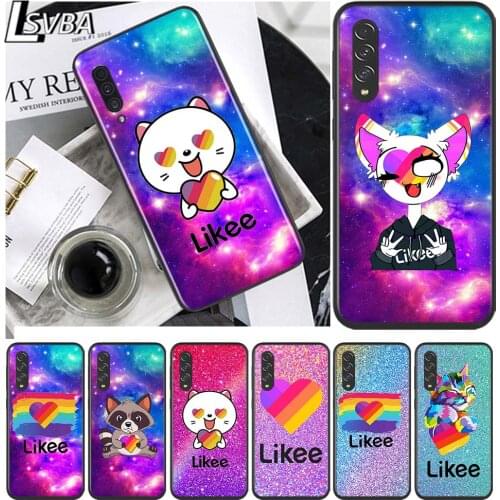 Cute Funny Likee for Samsung Galaxy A90 A80 A70 A60 A50 M60 M40 A20E A2Core A10S A10E Silicon Soft Black Phone Case
