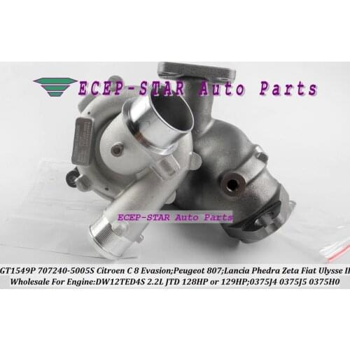 Turbo 707240 707240-9005S 707240-5003S 707240-5001S 707240-0002 For Lancia Phedra Zeta For Peugeot 807 Evasion 94Kw 128HP 95Kw