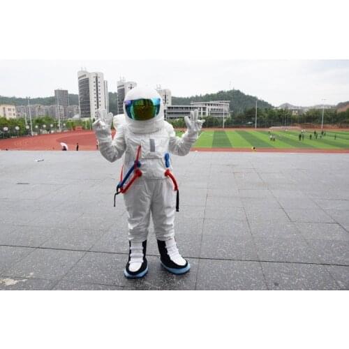 High Quality Space suit mascot costume Astronaut mascot costume with Backpack with LOGO glove,shoes, Free Shipping Adult Size
