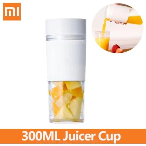 Xiaomi MIJIA Portable Juicer Cup 300ML Mini Juice Blender Fruit Food Processor Electric Kitchen Mixer Quick Juicing