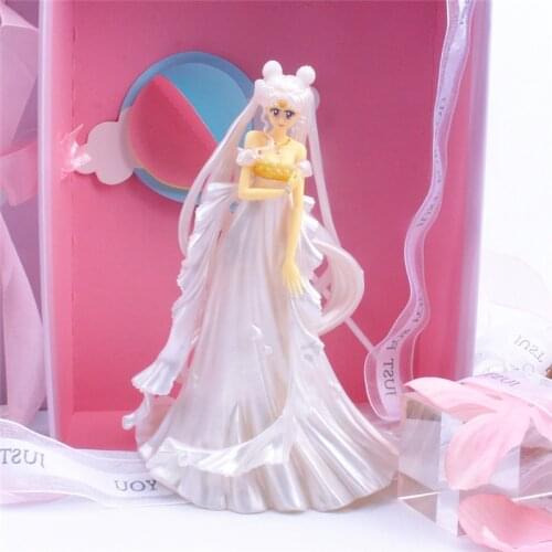 Japan Anime15cm Dress Queen Action Figure PVC Wedding Collection Model Toys For New Year Gift