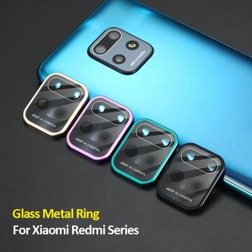 Metal Camera Glass Cover For Xiaomi Mi 10 Lite 5G Camera Lens Protector Full Cover For Redmi Note 9 Pro Note 9S Redmi 10X 4G 5G