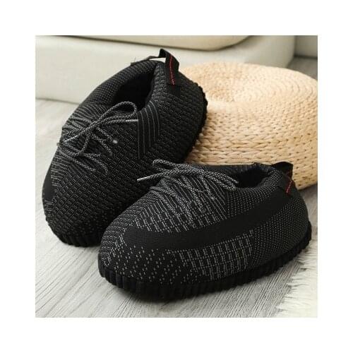 Winter Warm Slippers Women Cute Home Slippers Unisex One Size Sneakers Men House Floor Cotton Shoes Woman EU 35-44 Plush Sliders