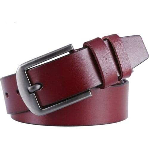 2020 Luxury Brand Belts for Men Pin Buckle Designer High Quality High Quality Genuine Leather Waist Belts