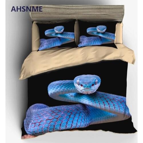 AHSNME Nightmare Horror Snake Bedding Set Queen Size Duvet Cover Creative Comforter Bed Cover Set Housse De Couette Bedclothes