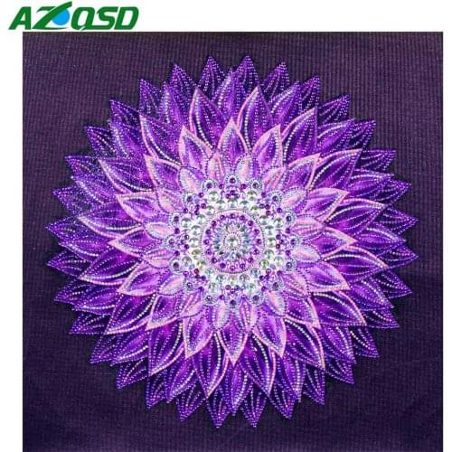 AZQSD Diamond Painting 5d Mandala Special Shaped Embroidery Flower Home Decoration Picture Of Rhinestones Gift Cross Stitch Kits