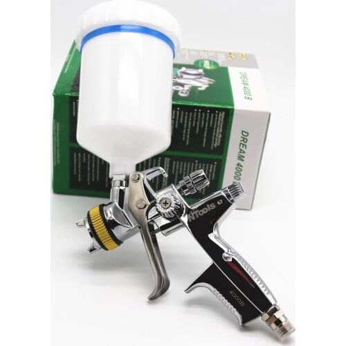 Free shipping 1.3mm high quality air spray gun gravity feed 600ml cup car environmental protection spray gun spray gun