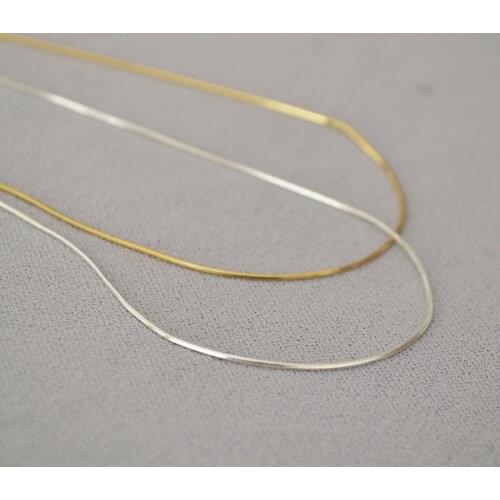 Timeless Wonder Brass Thin Snake Chains Choker Necklace for Women Jewelry Punk Ins Designer Party Gift Trendy Gothic Egirl 6432