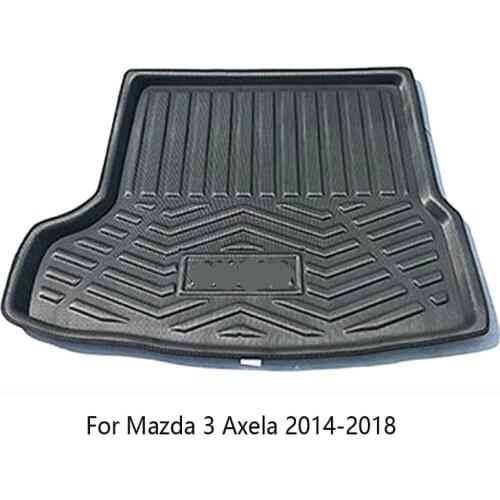 For Mazda 3 Axela 2014 2015 2016 2017 2018 Sedan Boot Mat Rear Trunk Liner Cargo Floor Tray Carpet Protector Car Accessories