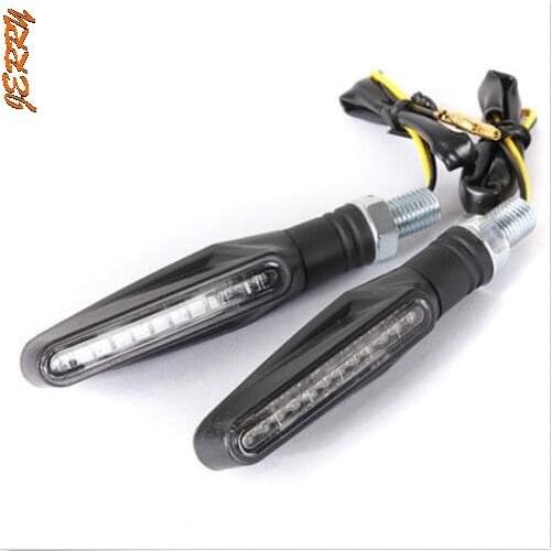 Hot Sale Universal Motorcycle Turn Signal Light Amber And Blue Color 12 LED SMD Indicator Blinker Flash Bike Lamp 1PC