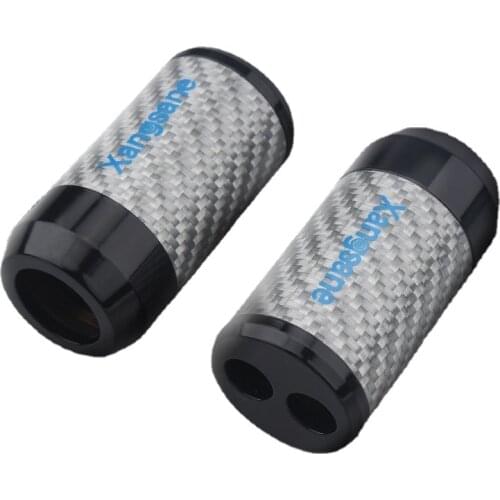 4pcs HiFi Audio Speaker Cable 1 to 2 Point Splitter Ring Hi-end Carbon Fiber Anti-interference Splitters