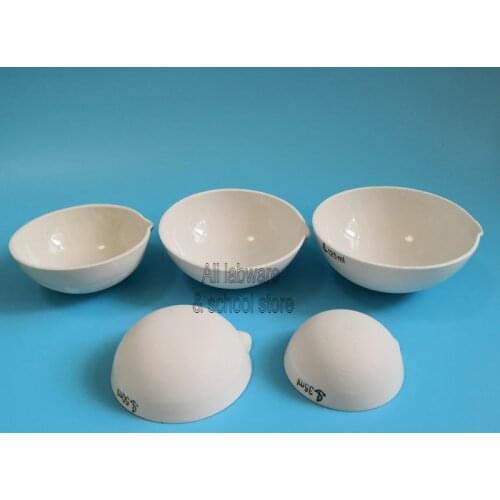 5pcs/set 35ml 50ml 60ml 75ml 100ml Ceramic Evaporating Dish For Chemistry Laboratory