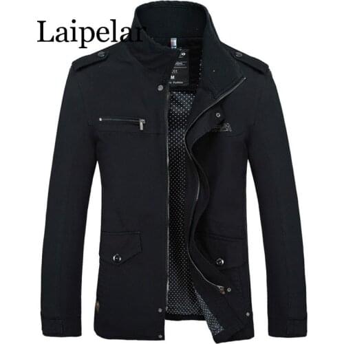 Laipelar Men Jacket Coat New Fashion Trench Coat New Autumn Brand Casual Silm Fit Overcoat Jacket Male