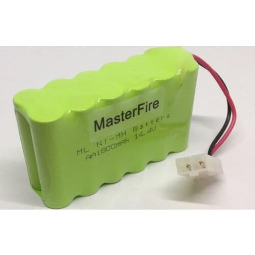 MasterFire 14.4V AA 1800MAh Ni MH battery sweeping robot medical equipment Rechargeable NI-MH Batteries Cell with plug