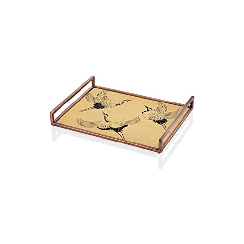 The Mia Tray Copper Stork - 50 x 30 cm-Product Dimensions are 15 (H) x 50 (W) x 30 (D) cm