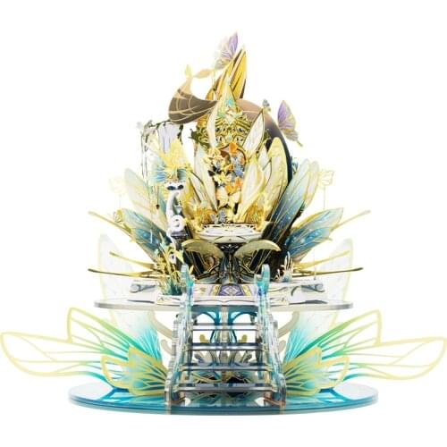 Art Model MU 3D Metal Puzzle Elf 's Throne model DIY 3D Laser Cut Assemble Jigsaw Toys GIFT For children