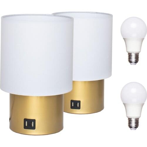 MINGHE Lamps With Lampshade