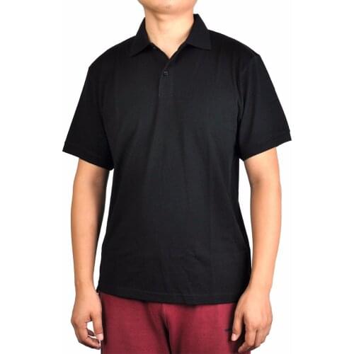 Mens 100% New Merino Wool Short Sleeve blak POLO Shirt Out Door Lightweight Tee Lapel Turn-down V Collar Button