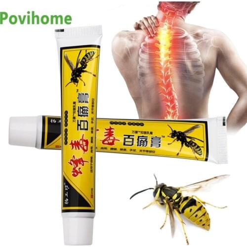 20g Bee Venom Balm Cream Arthritis Joint Pain Relief Plaster Lumbar Neck Back Body Relax Back Orthopedic Pain Killer Ointment