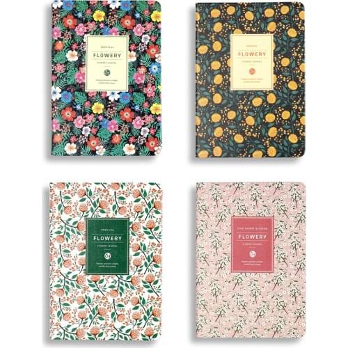 A5/A6 Portable Pocket Diary Notebooks Cute Floral Patterns Notebook Agenda Planner Students School Office Stationery