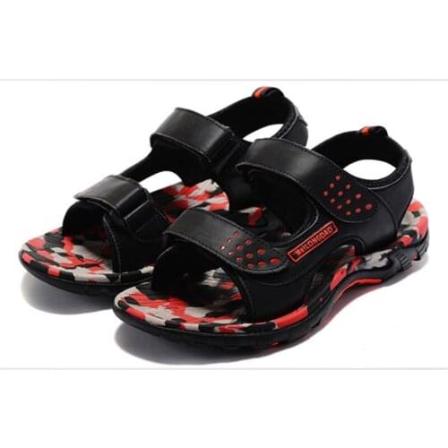 Summer Fashion Black Sport Couple Sandals Women Outdoor Non-Slip PU Beach Shoes Women High Quality Trekking Sandals Woman 2021