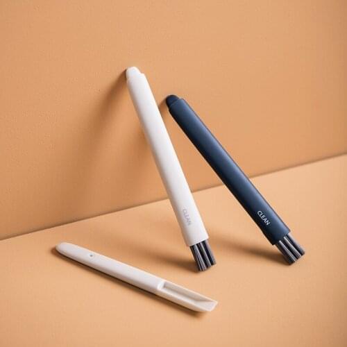 1PC Household Window Groove Gap Cleaning Brush with Dustpan Door Blind Slot Cleaning Tool Keyboard Dust Removal Brush Sink Wiper