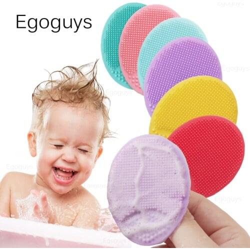 1PC Silicone Cleaning Brush Facial Brushes Baby Bath Massage Pad Face Skin Cleaner Pore Deep Cleansing Brushes Shower Scrub Tool