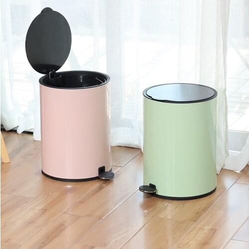 Modern Home Kitchen Trash Can Creativity Trash Can Bedroom Living Room Minimalist Poubelle De Cuisine Kitchen Storage BC50LJT