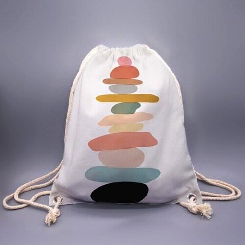 3D Printing Women Mens Drawstring Bag, fortunes Print Cute Travel Backpack, Fashionable