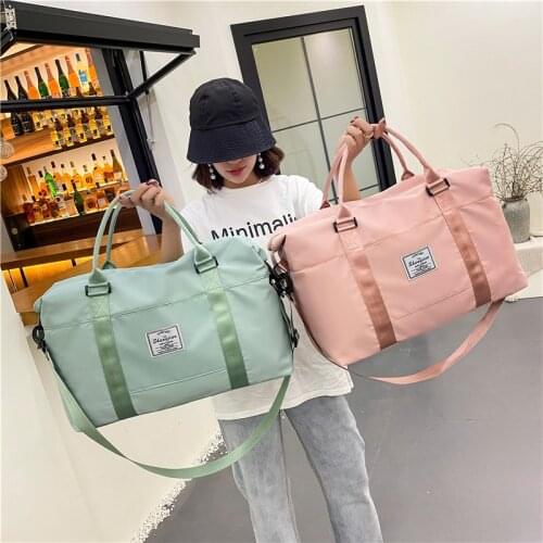 Fashion Womens Travel Bag Sports Fitness Bags Large Capacity Weekend Bag Waterproof Hand Luggage Suitcases Duffle Cabin Bag