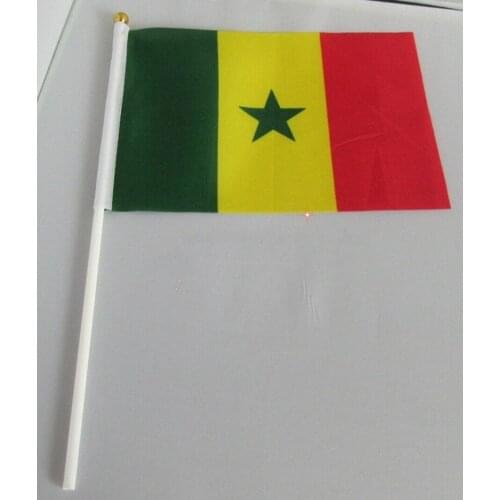 14 * 21 cm Senegal hand signal waving flag small banner flags