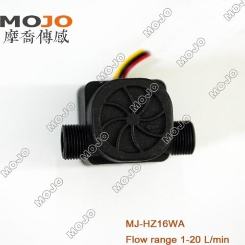 MJ-HZ16WA Hall flow sensor 0.5-20L/min G3/8" Micro meter Intelligent water dispenser 5pcs/lot