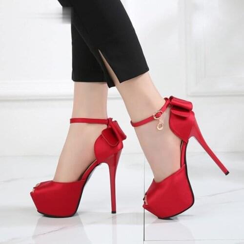 2021 New Peep Toe Platform High Heels Pumps Women Shoes Wedding Shoes Bride Women Stiletto Heels Pumps Shoes Woman