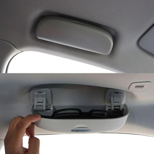 Car Glasses Case Sunglasses Holder Spectacles Case Sun Glasses Box For Audi Q3 Q5 SQ5 Q7 A1 A3 S3 A4 A6 A7 S6 S7 S4 RS4 A5 S5