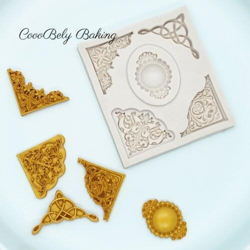 Luyou 1pc Jewelry Resin Molds Silicone Cake Molds Fondant Cake Decorating Tools Baking Accessories Cake Pastry Tools FM1130