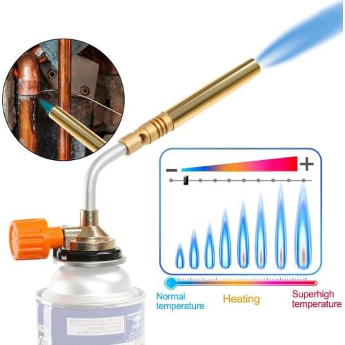 Butane Burner Welding Gas Torch Flame Gun Brazing Flamethrower Outdoor Camping BBQ Portable Soldering Heat Gun Welding Equipment