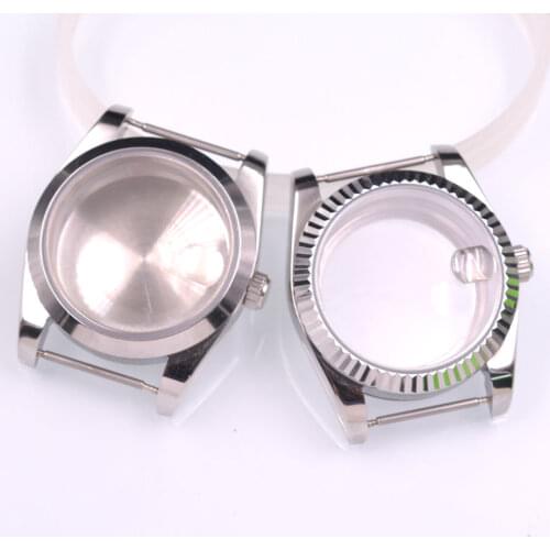 36mm / 40mm watch case fit NH35 NH36 ETA2836 Miyota 8205 8215 821A Mingzhu DG2813 3804 movement polished case sapphire glass