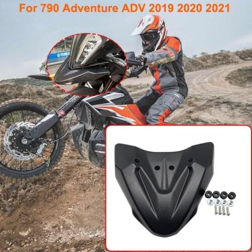 For 790 Adventure ADV 2019 2020 2021 New Motorcycle Front Wheel Fender Beak Nose Cone Guard Extension Cover Cowl 790 ADV Fairing