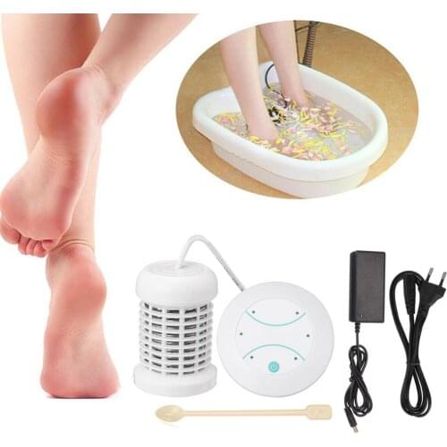 Household Simple Mini Ion Foot Bath Spa Relax Pain Relieve Tool Set without Tub Practical Durable Portable Foot Bath Tool