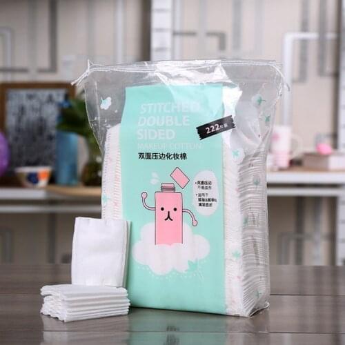 Double Side 3 Layer Makeup Cotton Pads Sealed Cotton Puff Nail Art Travel Package Cosmetic Remove Cotton Pads 222pcs