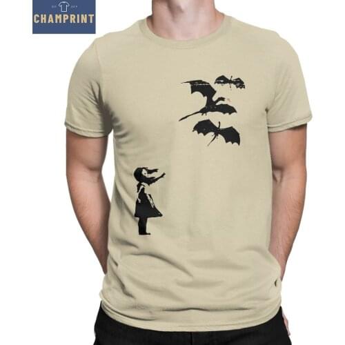Mens Dragons Will Be Dragons T Shirts Dragon Pure Cotton Clothing Funny Short Sleeve O Neck Tee Shirt 4XL 5XL 6XL T-Shirt