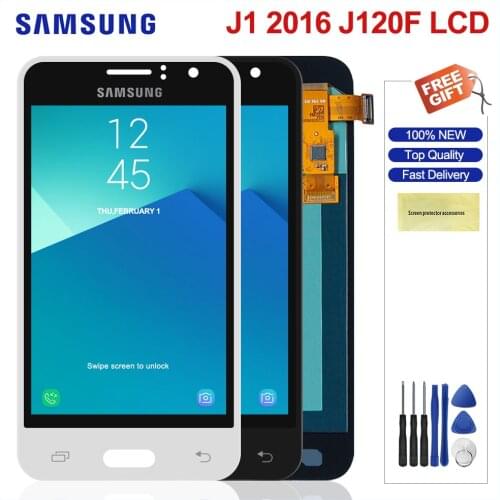 Adjustable Brightness Lcd For Samsung Galaxy J1 2016 J120 LCD Display Touch Screen Digitizer Replacement For Samsung J120 LCD