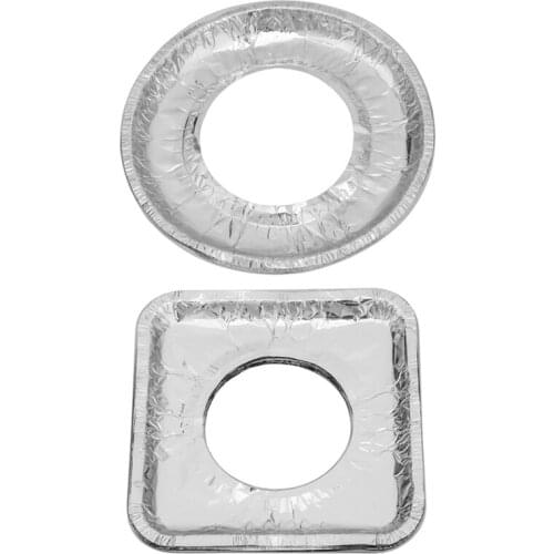 10pcs/set Kitchen Gas Stove Mat Reusable Gas Stove Cover Safety Protection Aluminum Foil Greaseproof Paper Kitchen Accessories