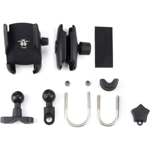 Strong Sturdy Universal Motorcycle Mobile Phone Holder Aluminum Riding Bracket GPS Mount Handlebar Side Mirror Stand W91F