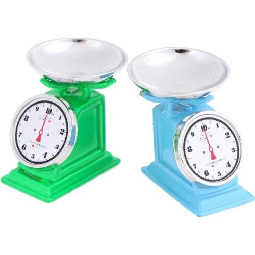 1:12 Dollhouse Mini Scale Kitchen Market Furniture Kid Toy Decor Blue Green