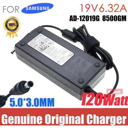 Original FOR SAMSUNG Laptop Charger AC adapter 19V6.32A 8500GM PA-1121-98 AD-12019A BA44-00312A AA-PA2N120 AD-12019G BA44-00269A