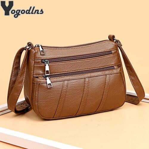 Casual Women Large Capacity Messenger Bag PU Leather Shoulder Crossbody Bags Female Travel Solid Color Handbag Bolsa Feminina
