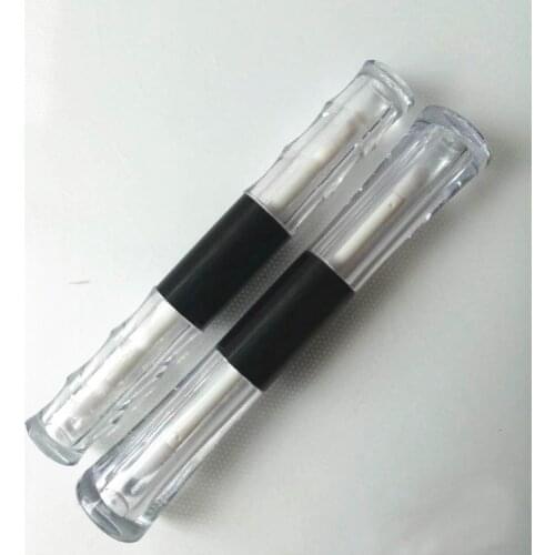 40pcs/lot 4ml ABS Empty Double Head Lip Gloss Tubes Double Sides Clear Lipstick Packaging Container DIY Makeup Lip Balm Bottle