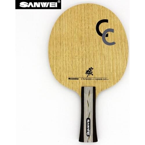 Sanwei CC 5+2 Soft Carbon OFF++ Table Tennis carbon Blade Ping Pong Racket Bat with Free Case