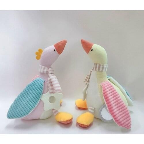 Super soft Baby stuffed cartoon soothe blanket baby Security puppet swan pacify towel newborn teether appease toy blanket